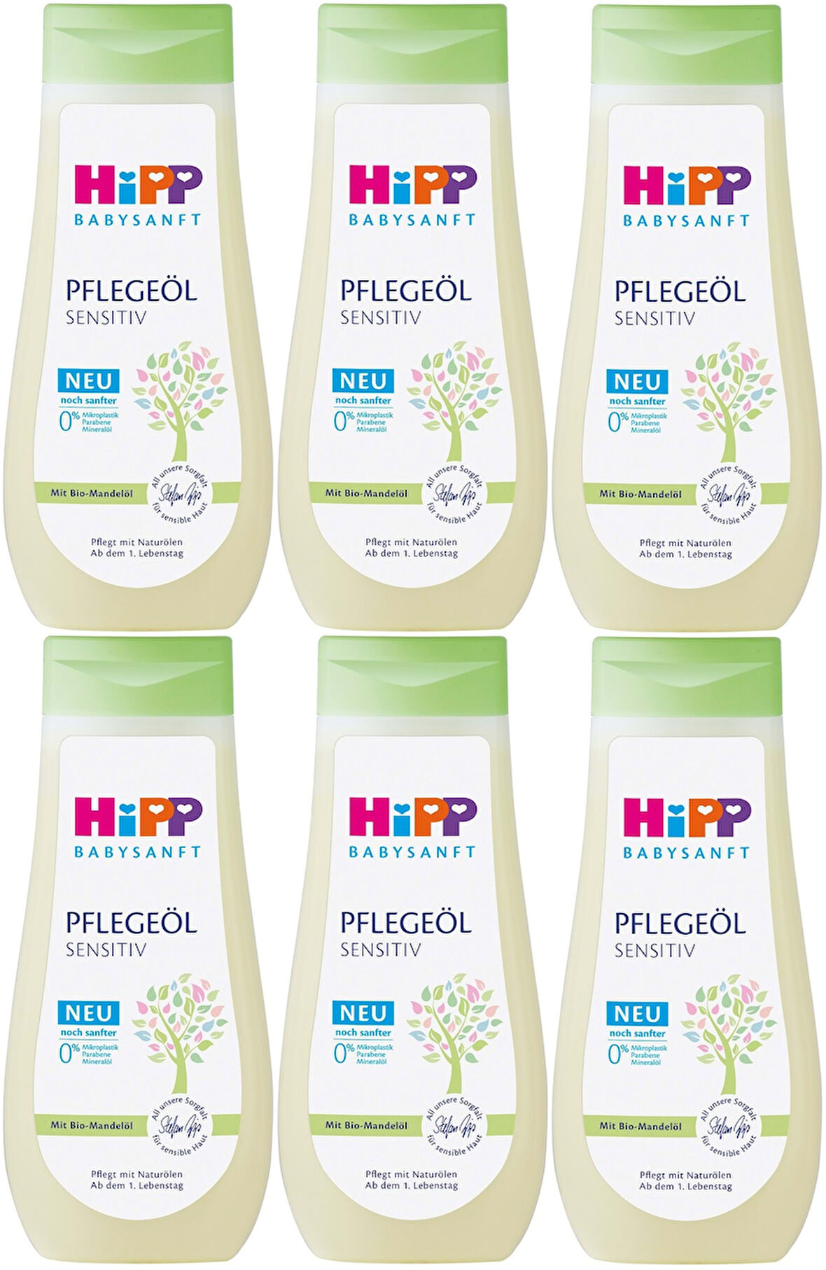 Hipp Babysanft Bebek Bakım Yağı/Pelegeöl Sensıtıv 200ML (6 Lı Set)