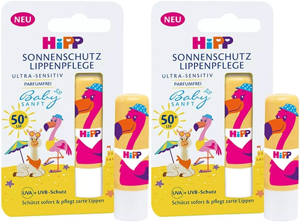 Hipp Babysanft Güneş Koruyucu Dudak Nemlendiricisi Ultra Sensıtıv 4.8GR (Sarı-Pembe) (2 Li Set)