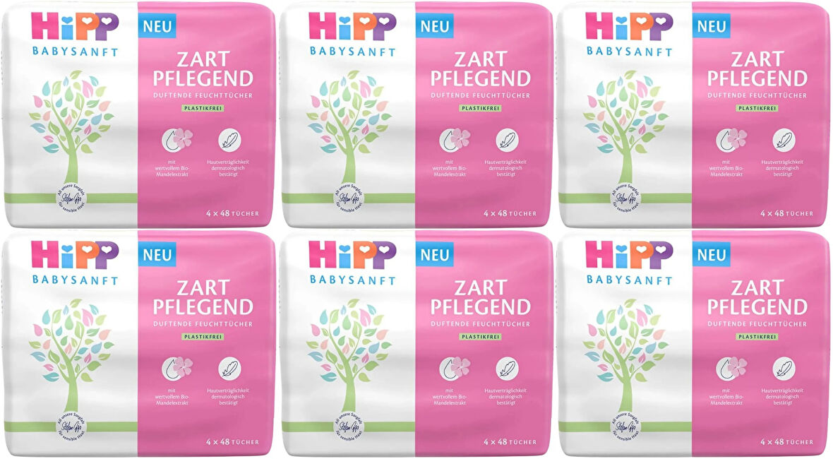 Hipp Baby Sanft Islak Havlu Mendil 48 Yaprak Klasik 18 Li Set (6PK*3) 864 Yaprak