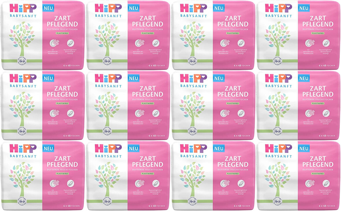 Hipp Baby Sanft Islak Havlu Mendil 48 Yaprak Klasik 36 Lı Set (12PK*3) 1728 Yaprak