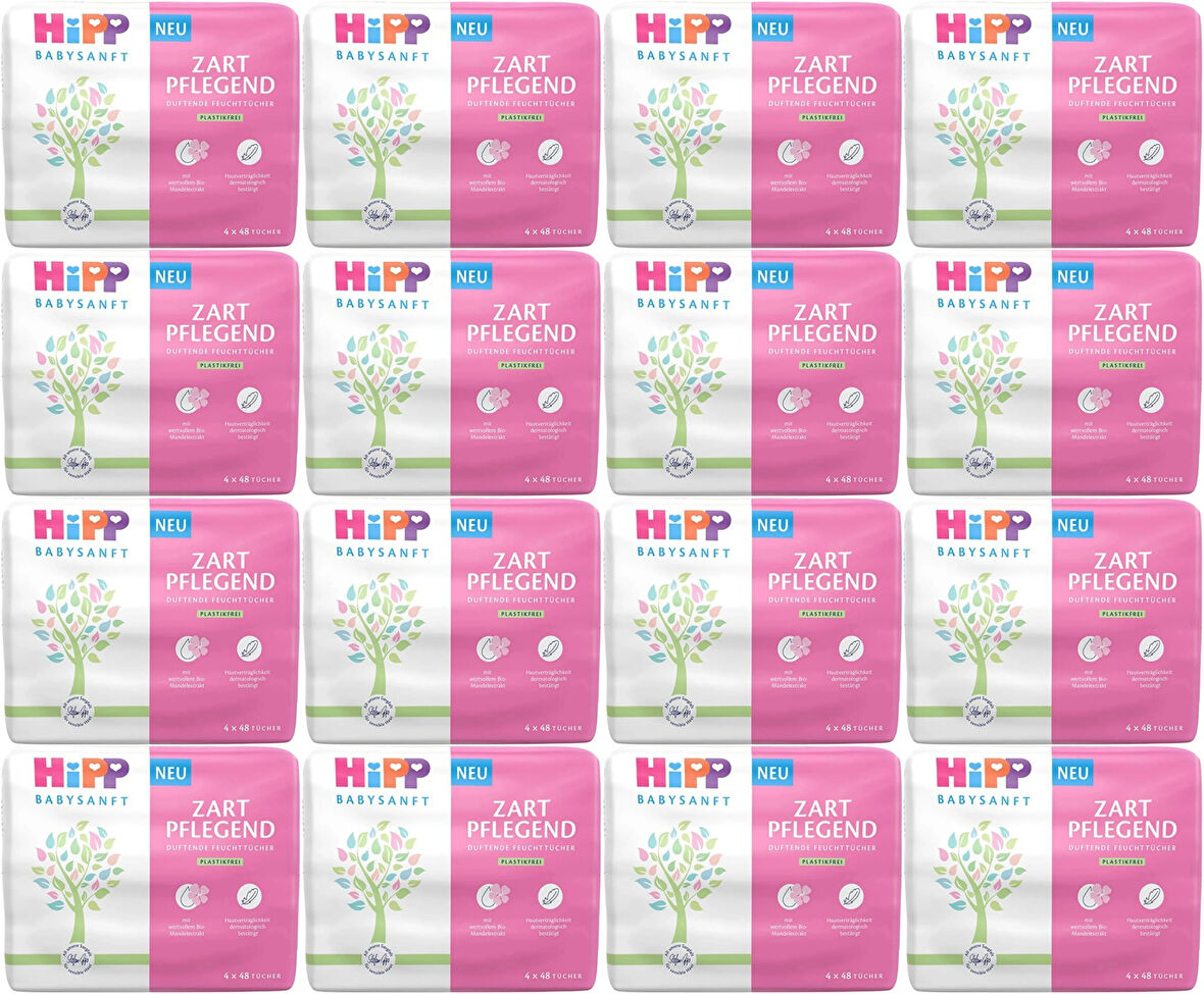 Hipp Baby Sanft Islak Havlu Mendil 48 Yaprak Klasik 48 Li Set (16PK*3) 2304 Yaprak