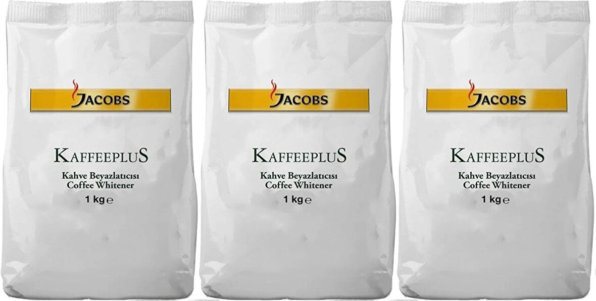 Jacobs Kaffeeplus Kahve Beyazlatıcısı / Süt Tozu 1KG (3 Lü Set)