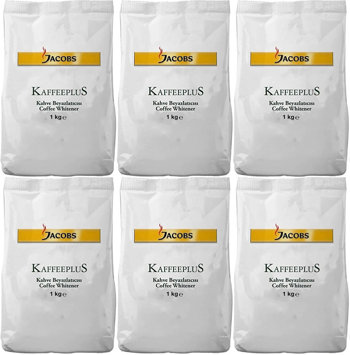 Jacobs Kaffeeplus Kahve Beyazlatıcısı / Süt Tozu 1KG (6 Lı Set)