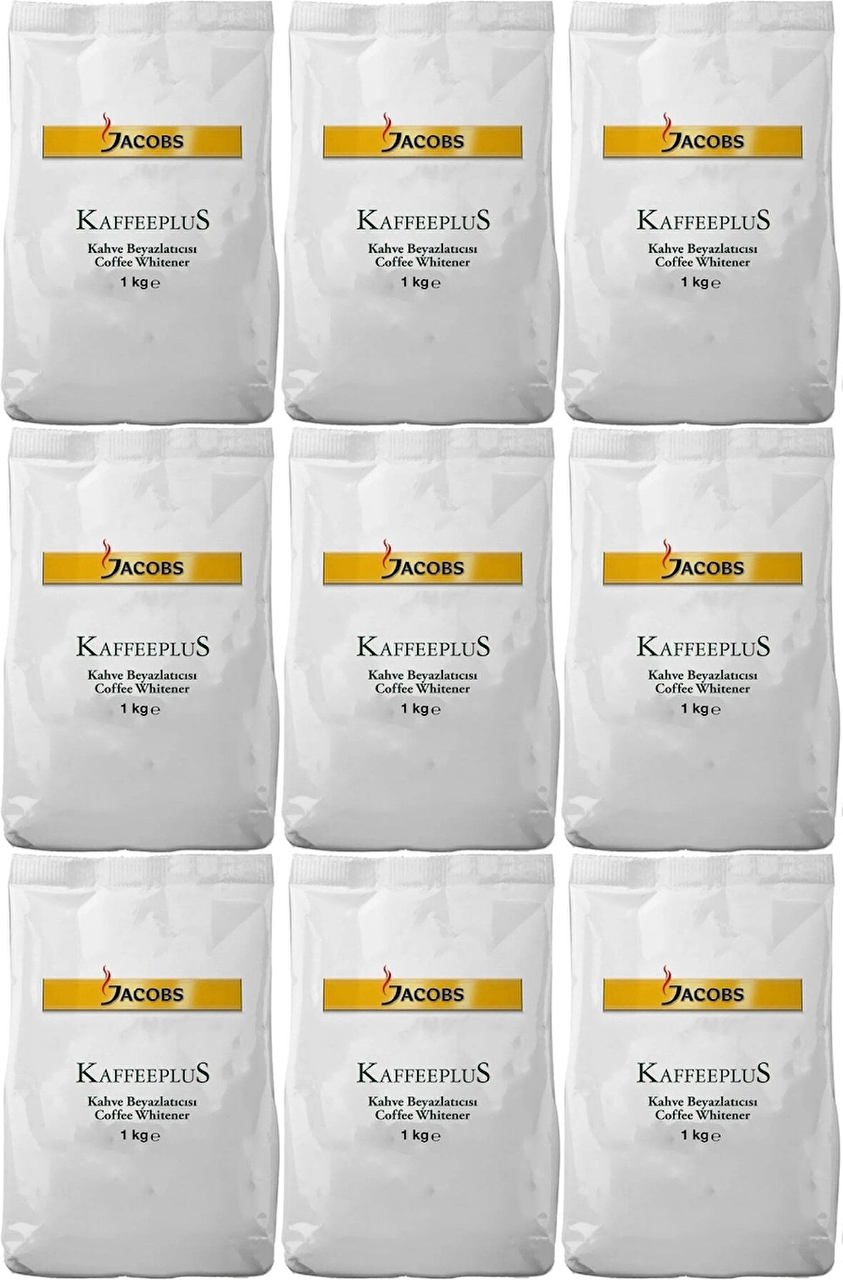 Jacobs Kaffeeplus Kahve Beyazlatıcısı / Süt Tozu 1KG (9 Lu Set)