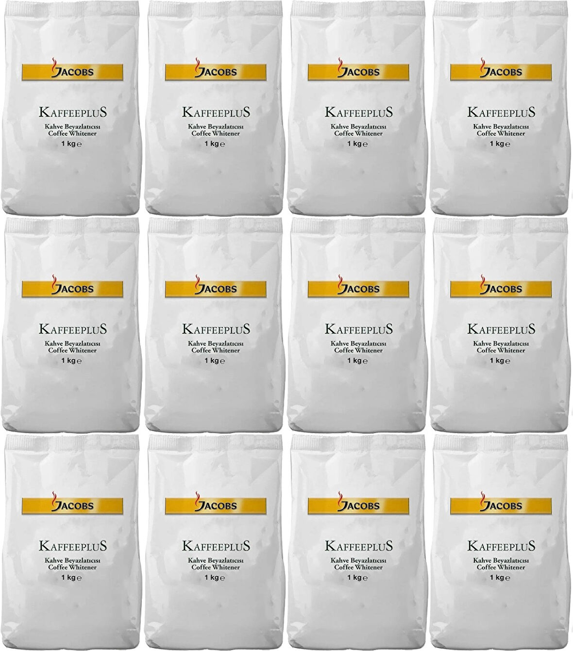 Jacobs Kaffeeplus Kahve Beyazlatıcısı / Süt Tozu 1KG (12 Li Set)
