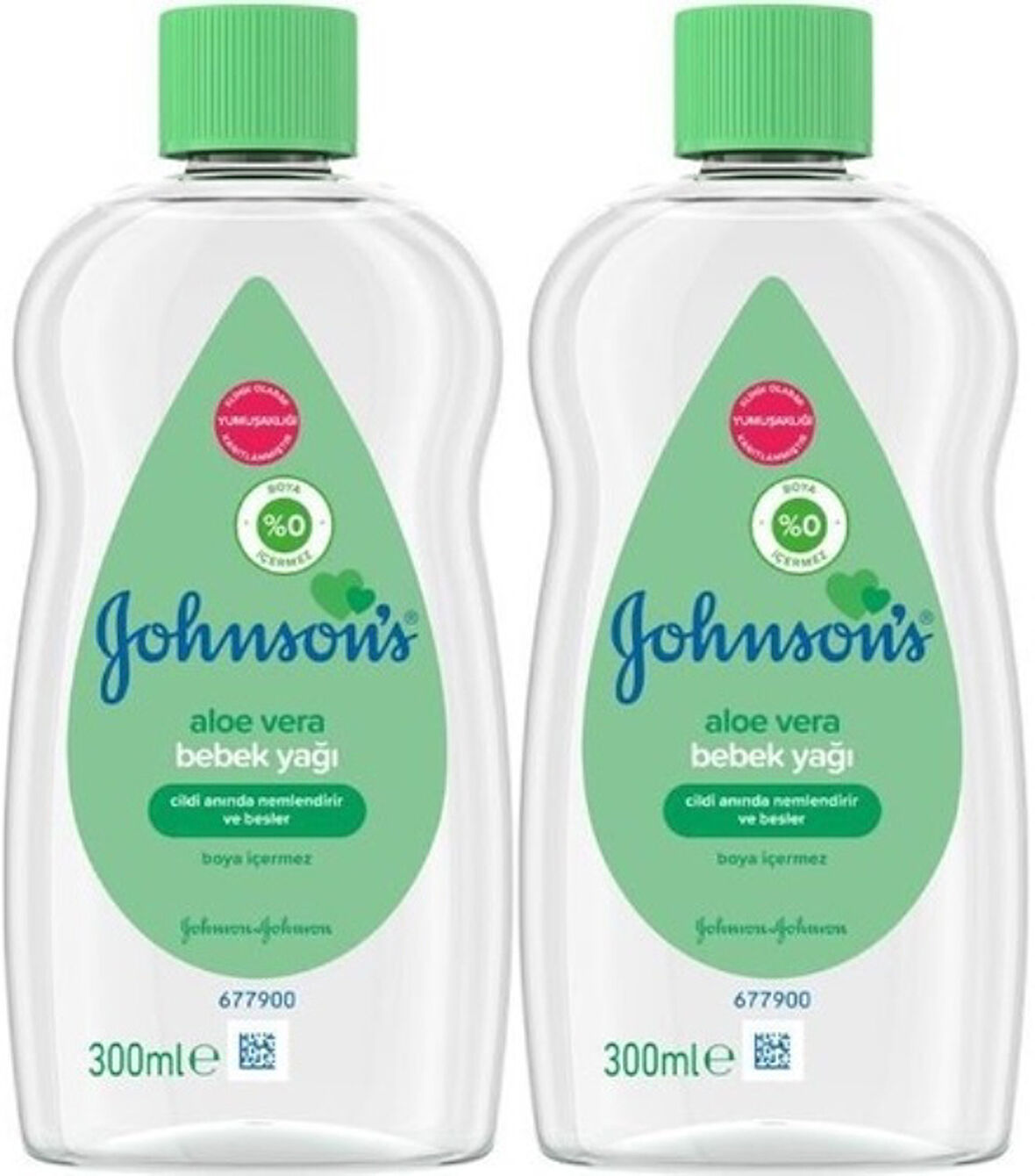 Johnsons Baby Bebek Yağı 300ML Aleo Vera (2 Li Set)