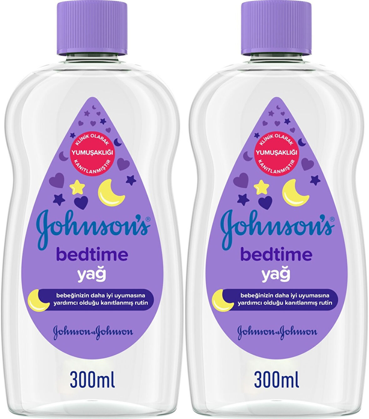 Johnsons Baby Bebek Yağı 300ML Bedtime (Uyku Rutini) (2 Li Set)