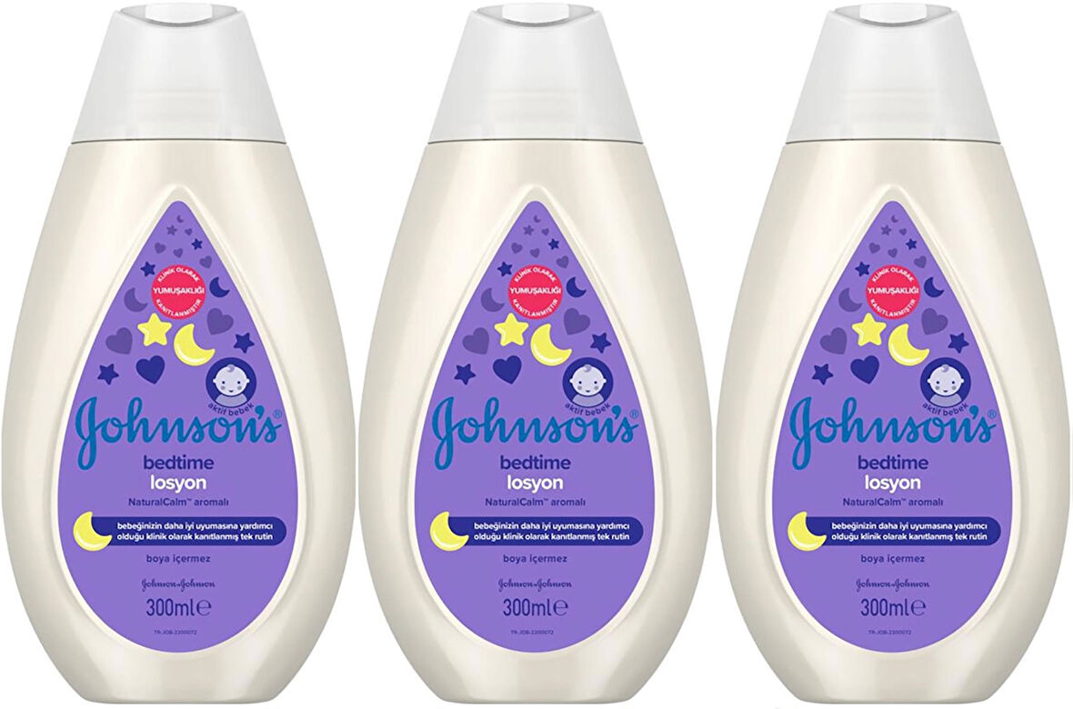 Johnsons Baby Bedtime Bebek Losyon 300ML (3 Lü Set)