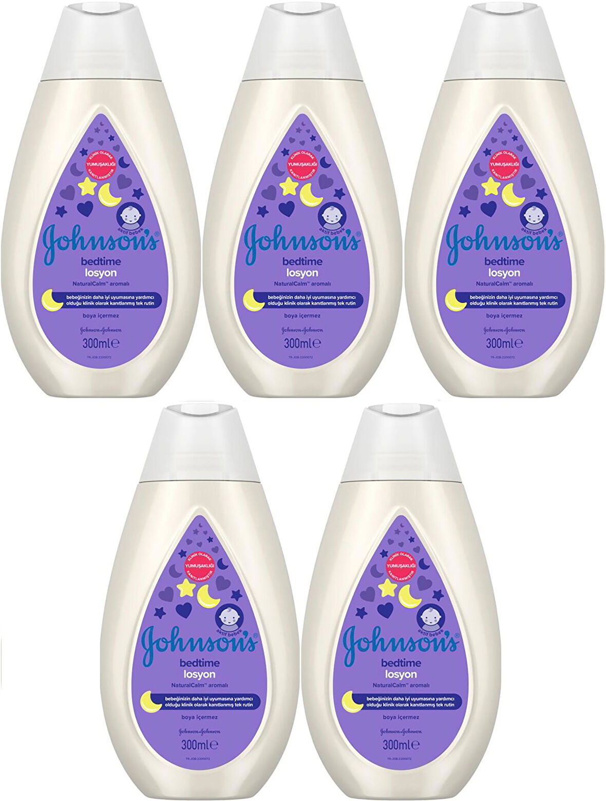 Johnsons Baby Bedtime Bebek Losyon 300ML (5 Li Set)