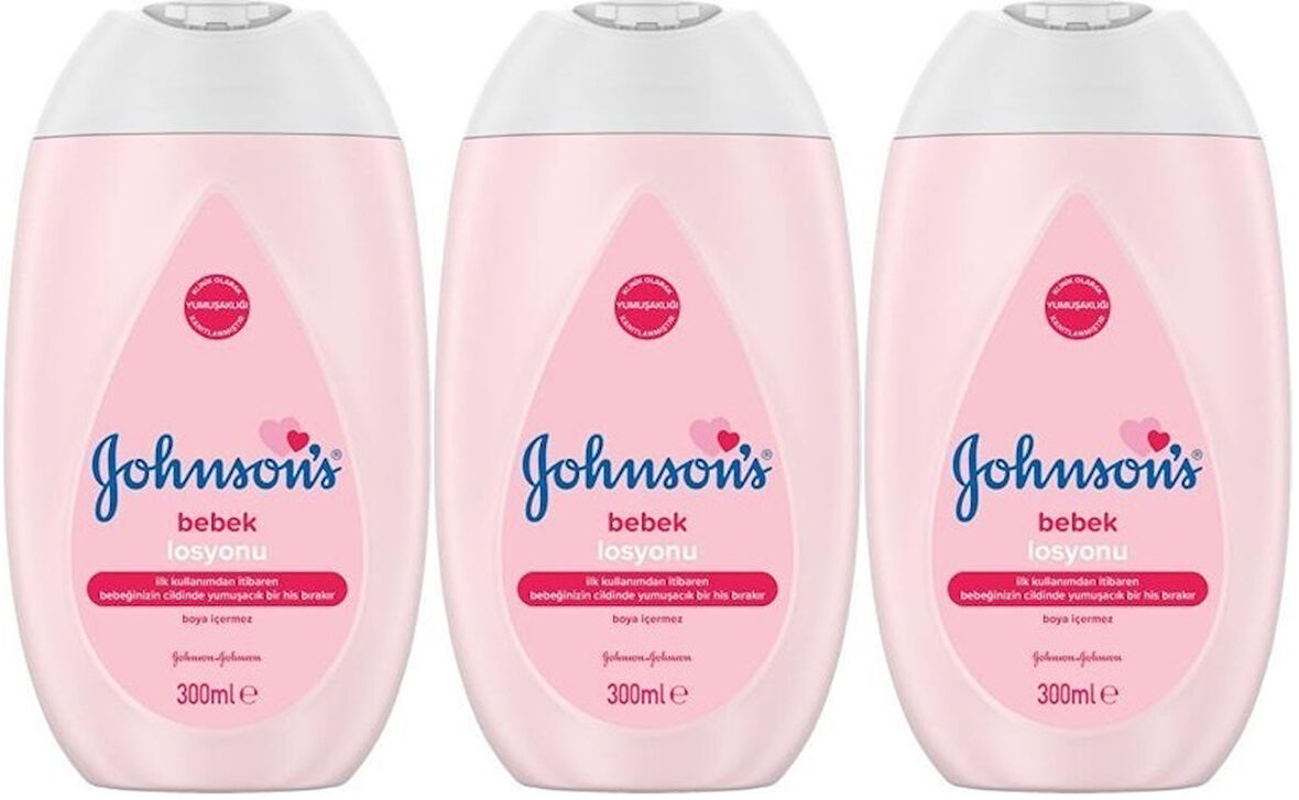 Johnsons Baby Bebek Losyon 300ML (3 Lü Set)