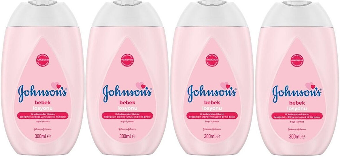 Johnsons Baby Bebek Losyon 300ML (4 Lü Set)