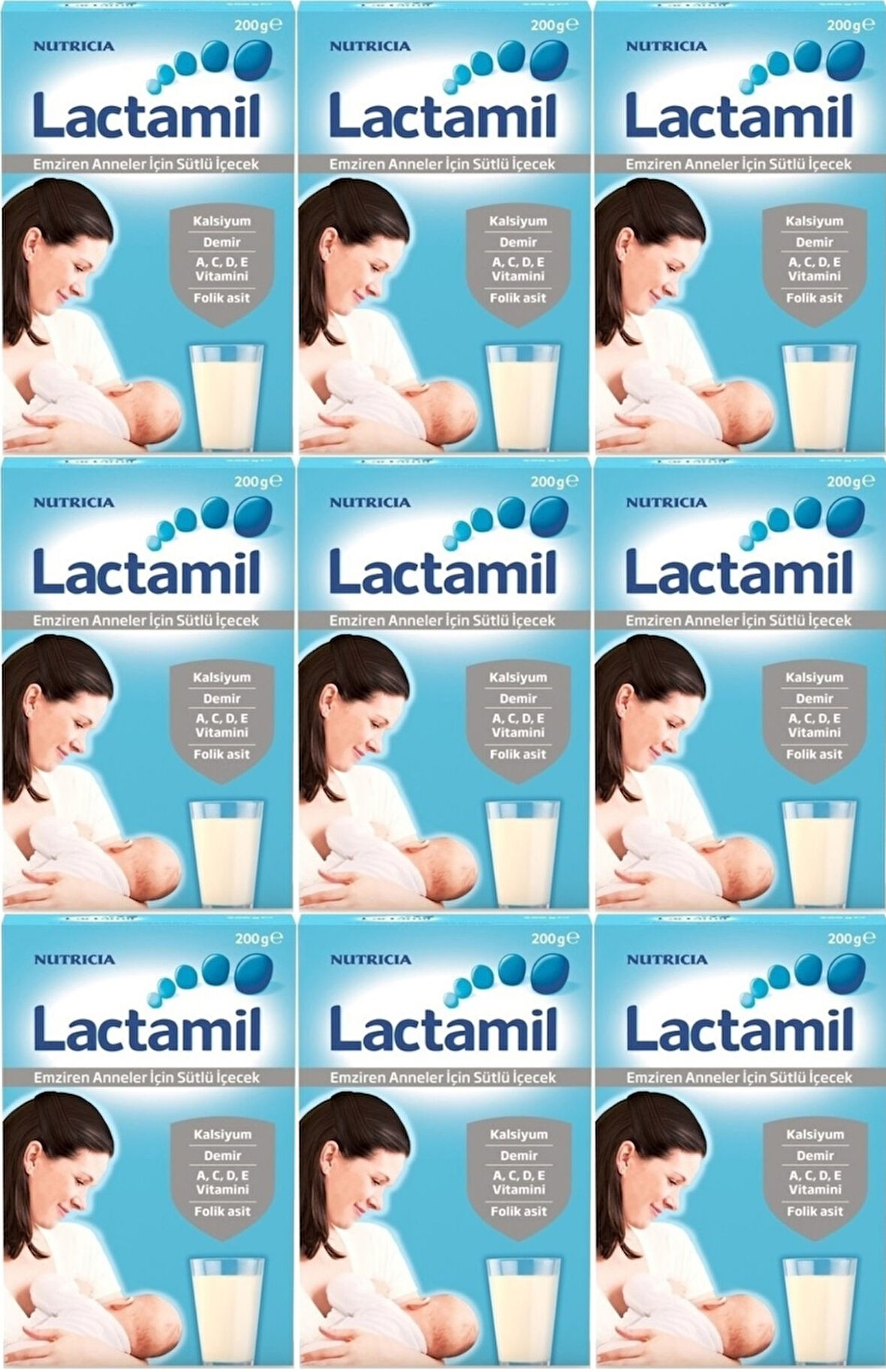 Nutrıcıa Lactamil 200GR (Emziren Anneler İçin Sütlü İçeçek) (9 Lu Set)
