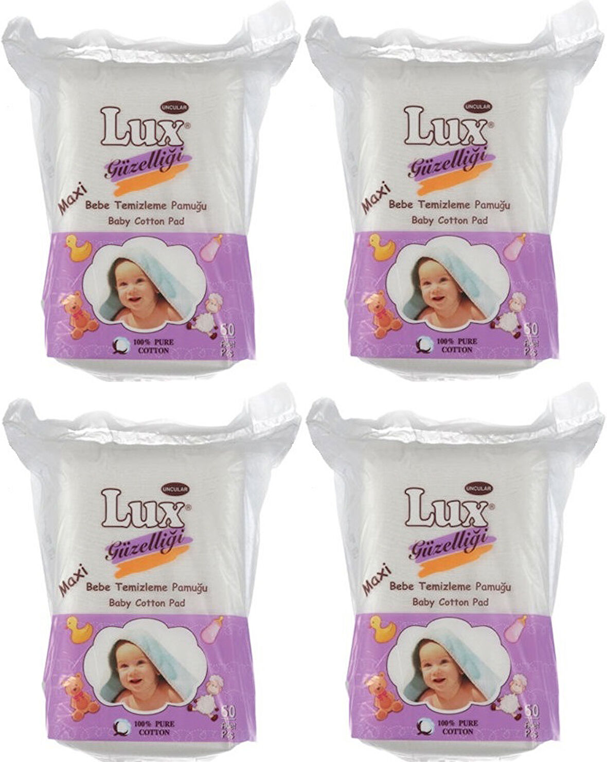 Lüx Bebek Temizleme Pamuğu 240 Adet (4Pk*60)