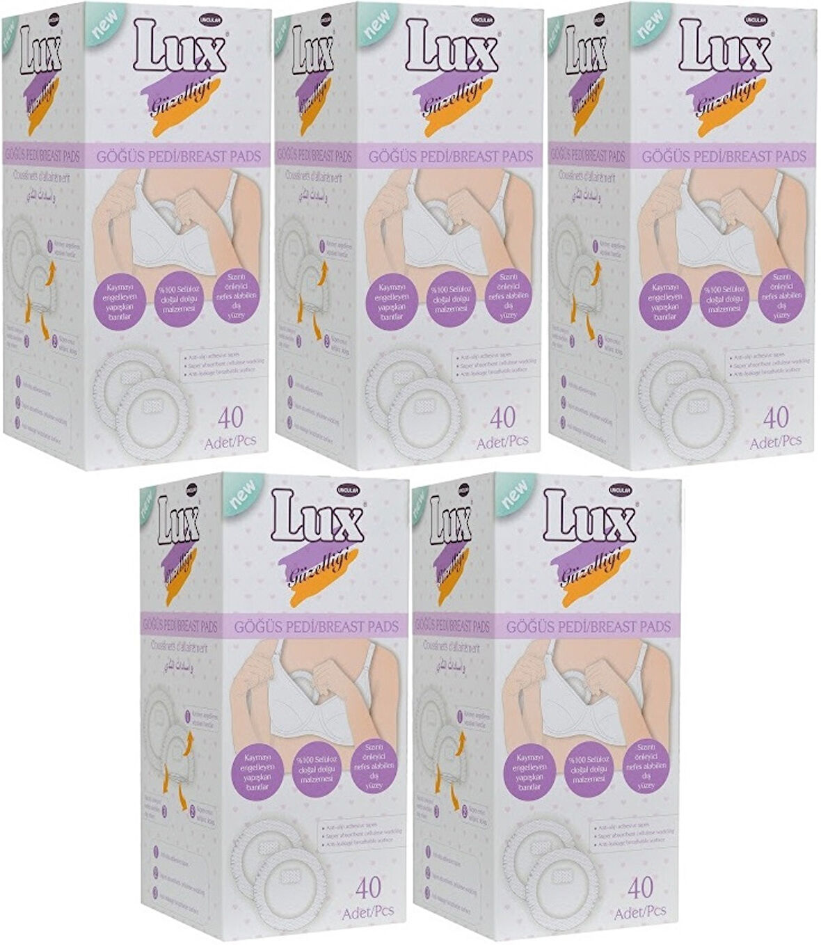 Lux Göğüs Pedi 200 Adet (5PK*40)