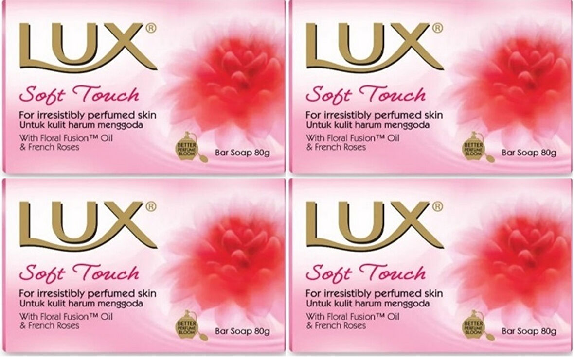 Lux Sabun 80GR Soft Touch (Yumuşak Dokunuş) (4 Lü Set)