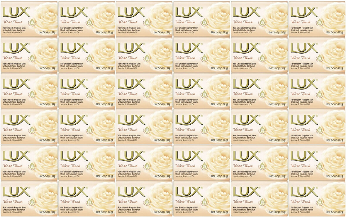 Lux Sabun 80GR Velvet Touch (Kadife Dokunuş) (36 Lı Set)