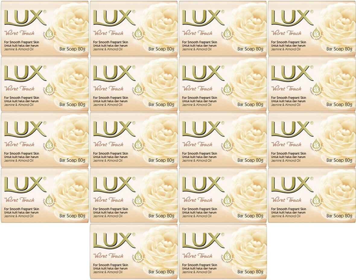 Lux Sabun 80GR Velvet Touch (Kadife Dokunuş) (18 Li Set)