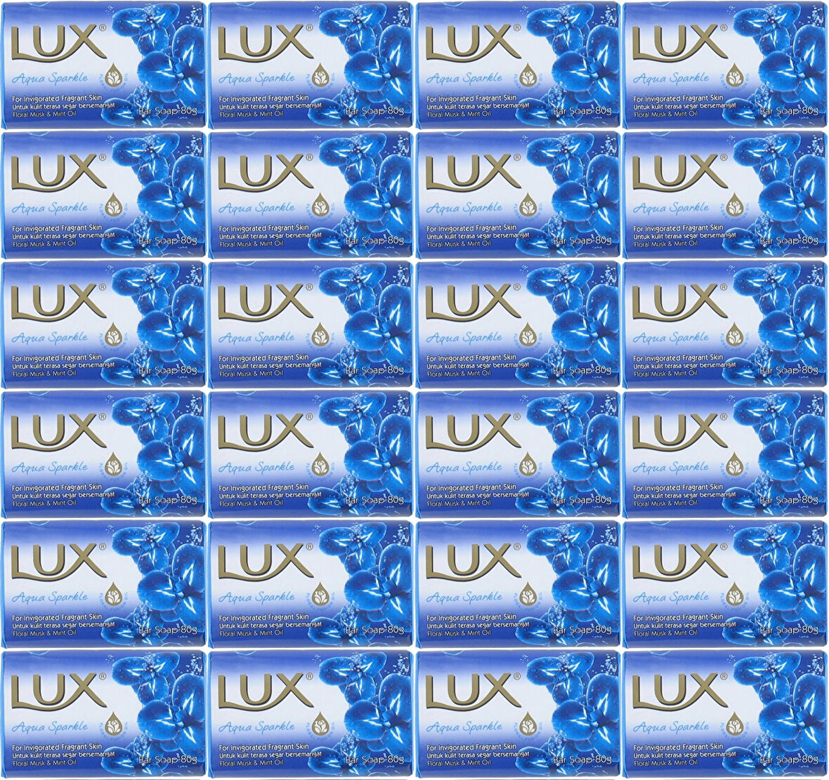 Lux Sabun 80GR Aqua Sparkle (Su Gibi Işıltı) (24 Lü Set)