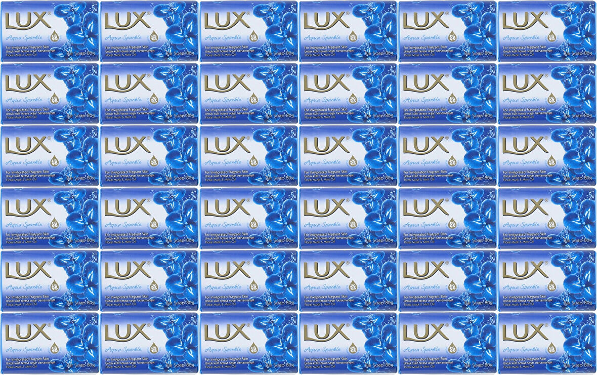 Lux Sabun 80GR Aqua Sparkle (Su Gibi Işıltı) (36 Lı Set)