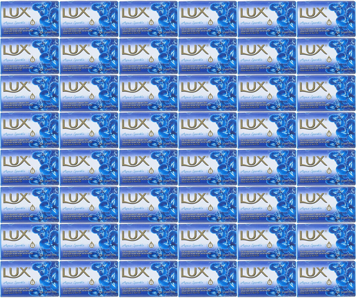 Lux Sabun 80GR Aqua Sparkle (Su Gibi Işıltı) (48 Li Set)