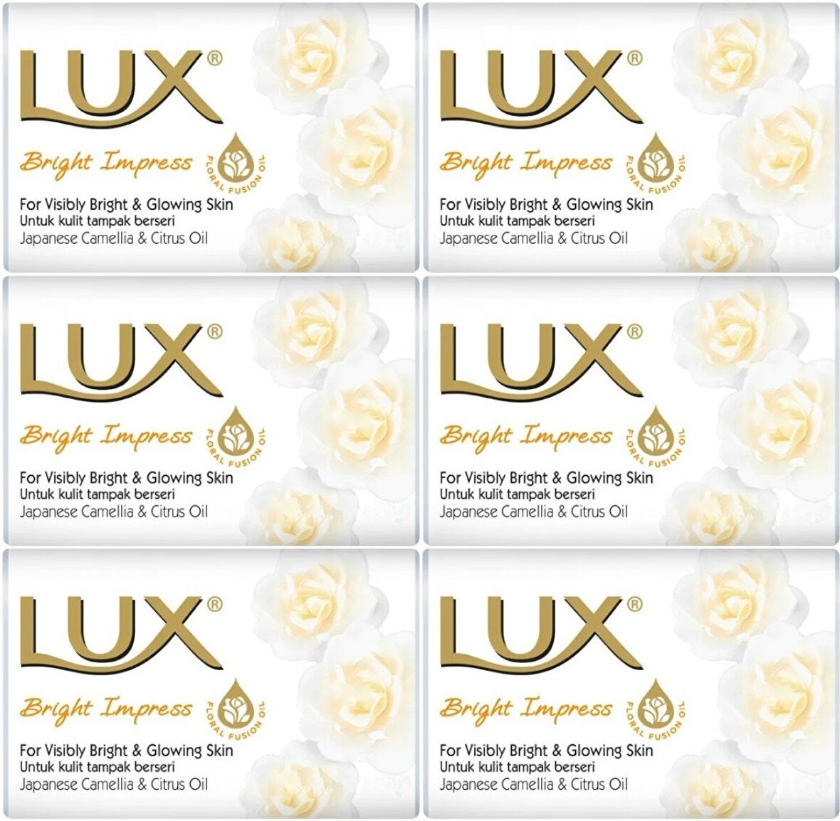 Lux Sabun 80GR Bright Impress (Etkileyici Parlaklık) (6 Lı Set)