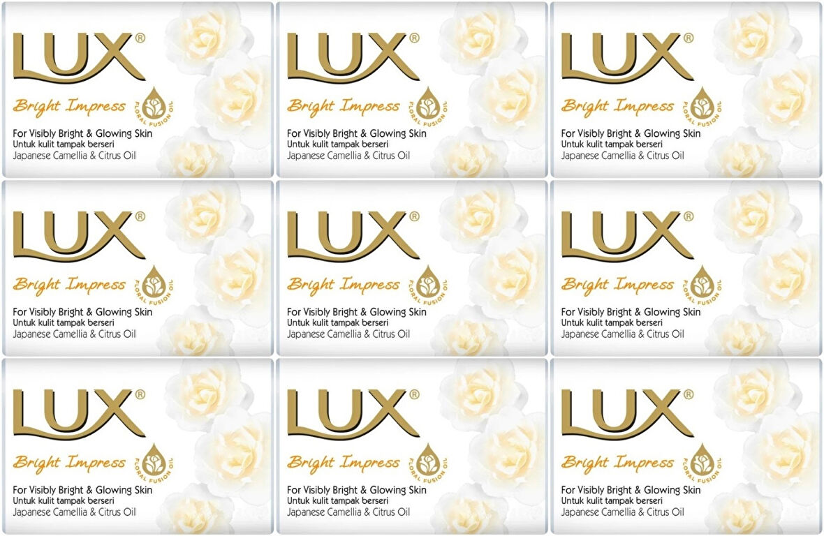 Lux Sabun 80GR Bright Impress (Etkileyici Parlaklık) (9 Lu Set)