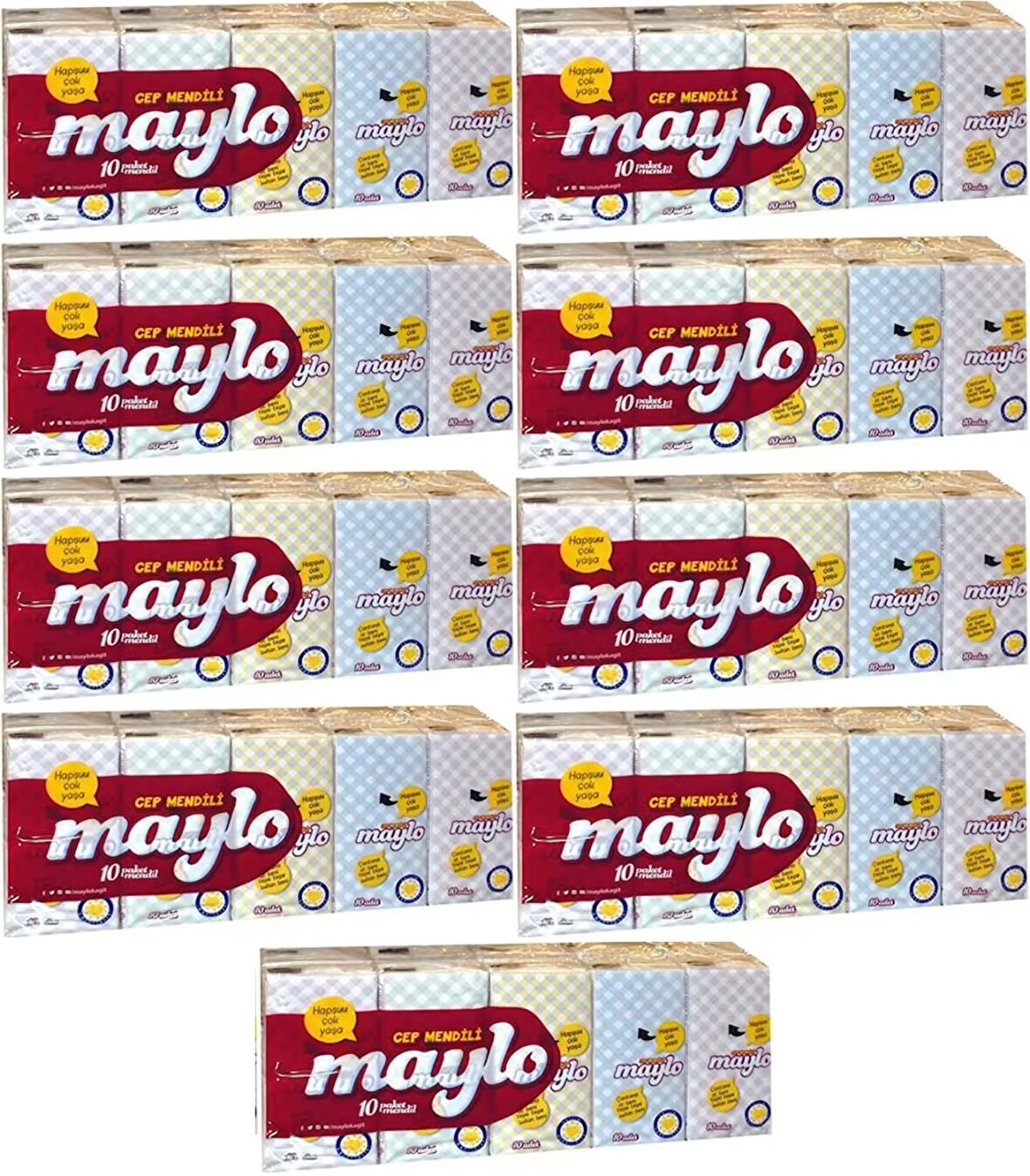 Maylo Cep Kağıt Mendil 90 Lı Set (9PK*10)