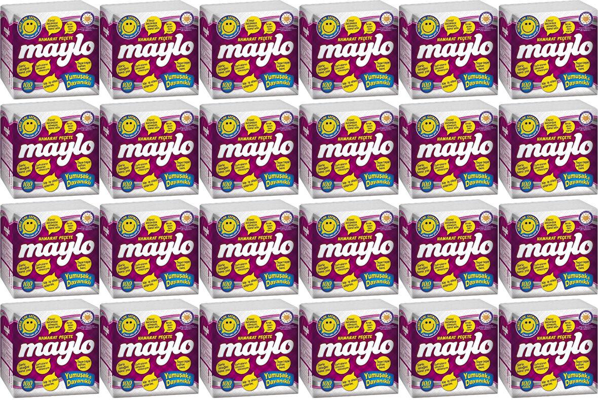 Maylo Peçete 100 Adet (30*30cm) (24 Lü Set) 1 Koli