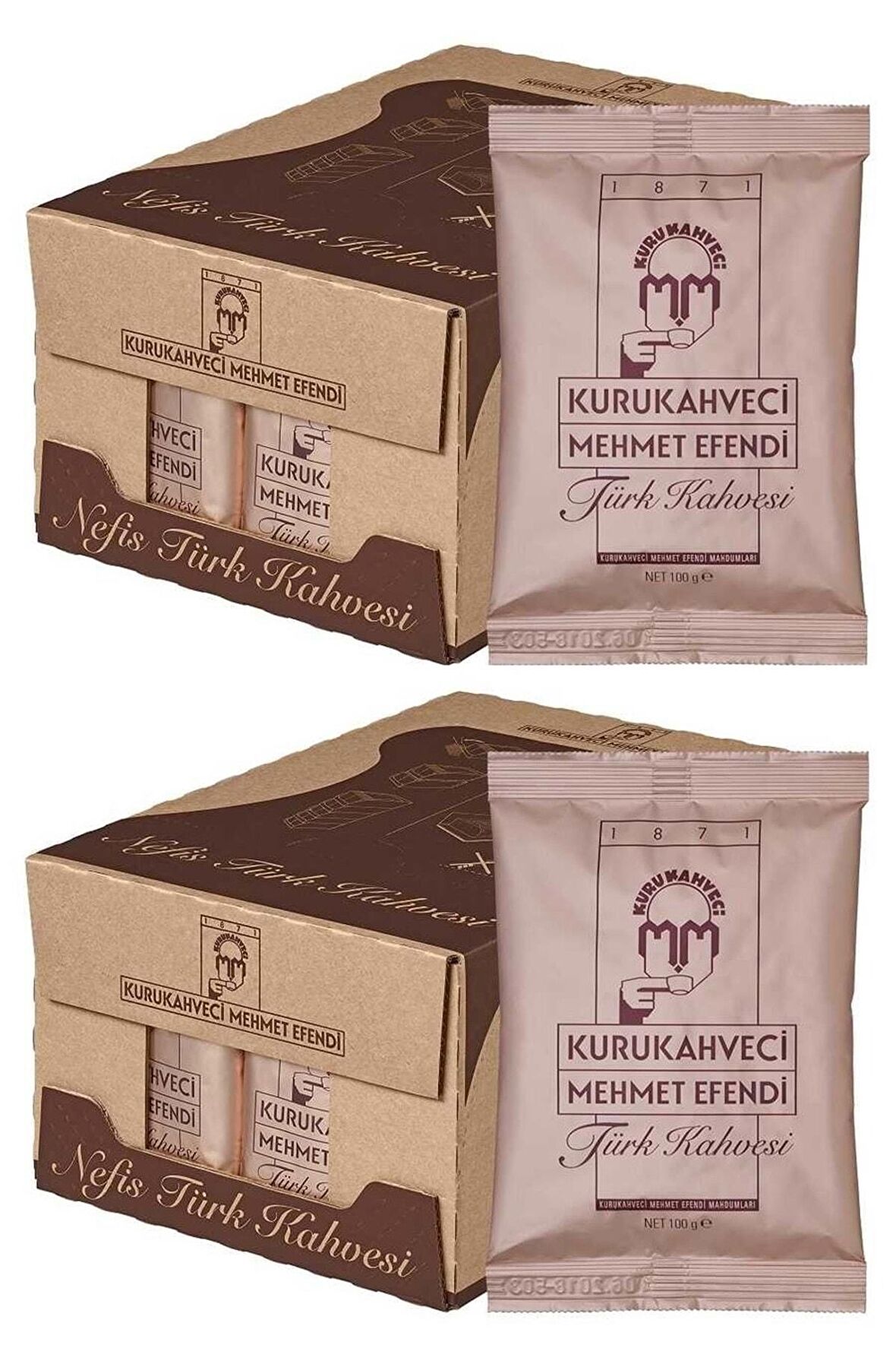 Kurukahveci Türk Kahvesi 100gr (50 Li Set) (2 Koli*25)