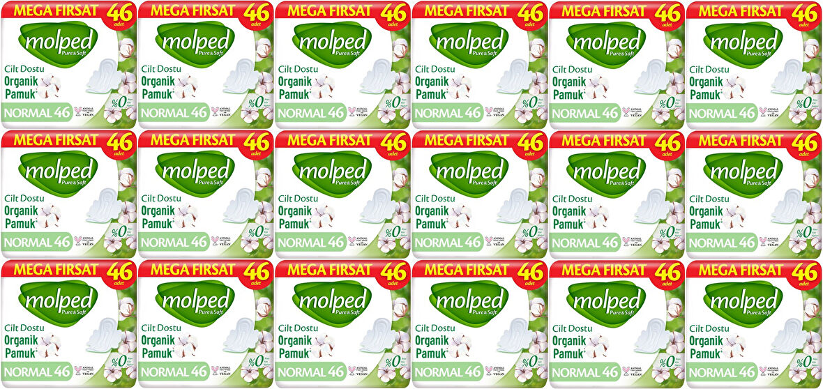 Molped Pure&Soft Hijyenik Ped Normal 828 (18PK*46) Adet Mega Pk