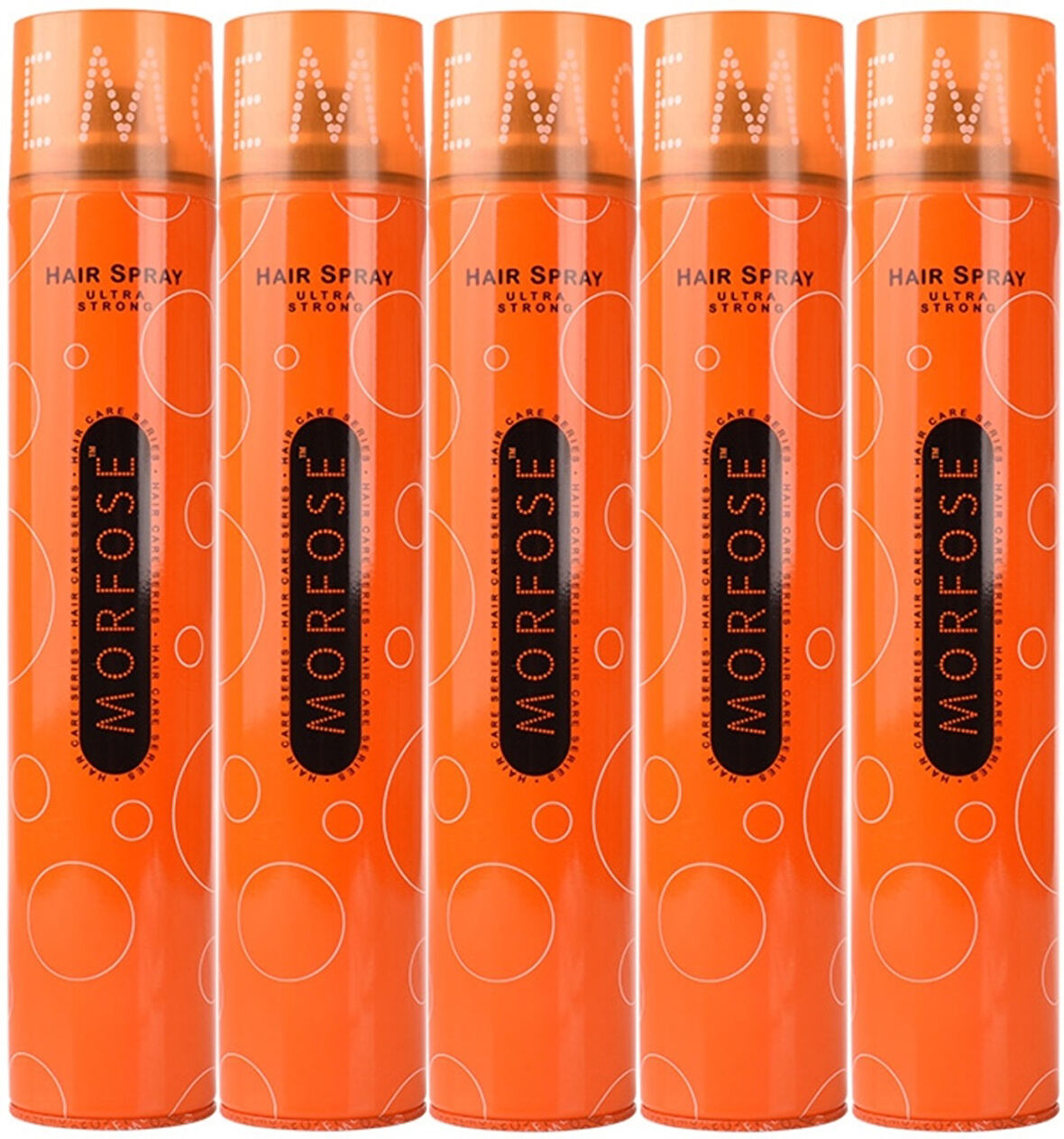 Morfose Saç Spreyi 400ML Ultra Sert (Turuncu) (5 Li Set)