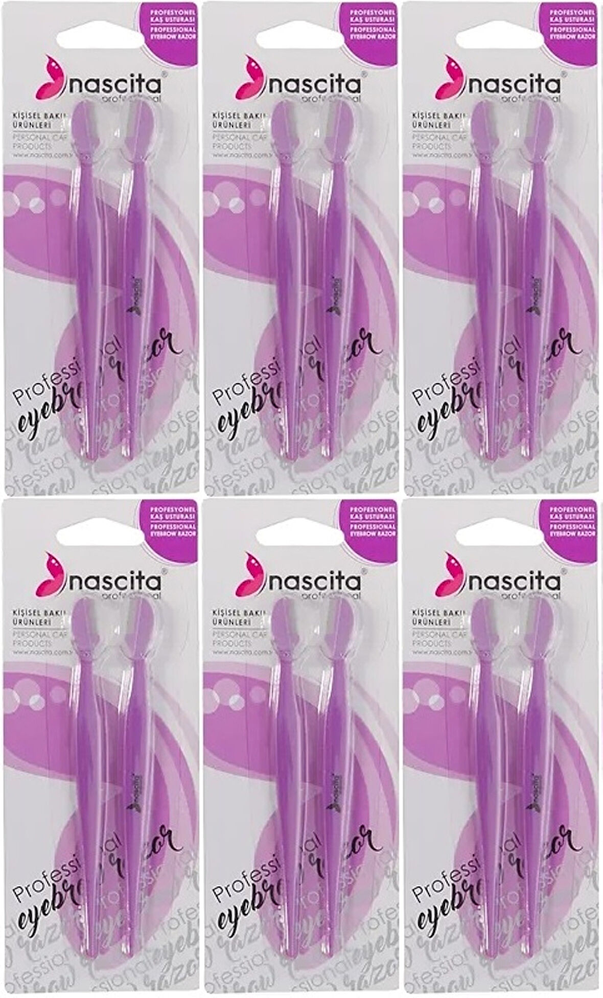 Nascita Profesyonel Kaş Usturası Çiftli (6 Lı Set)