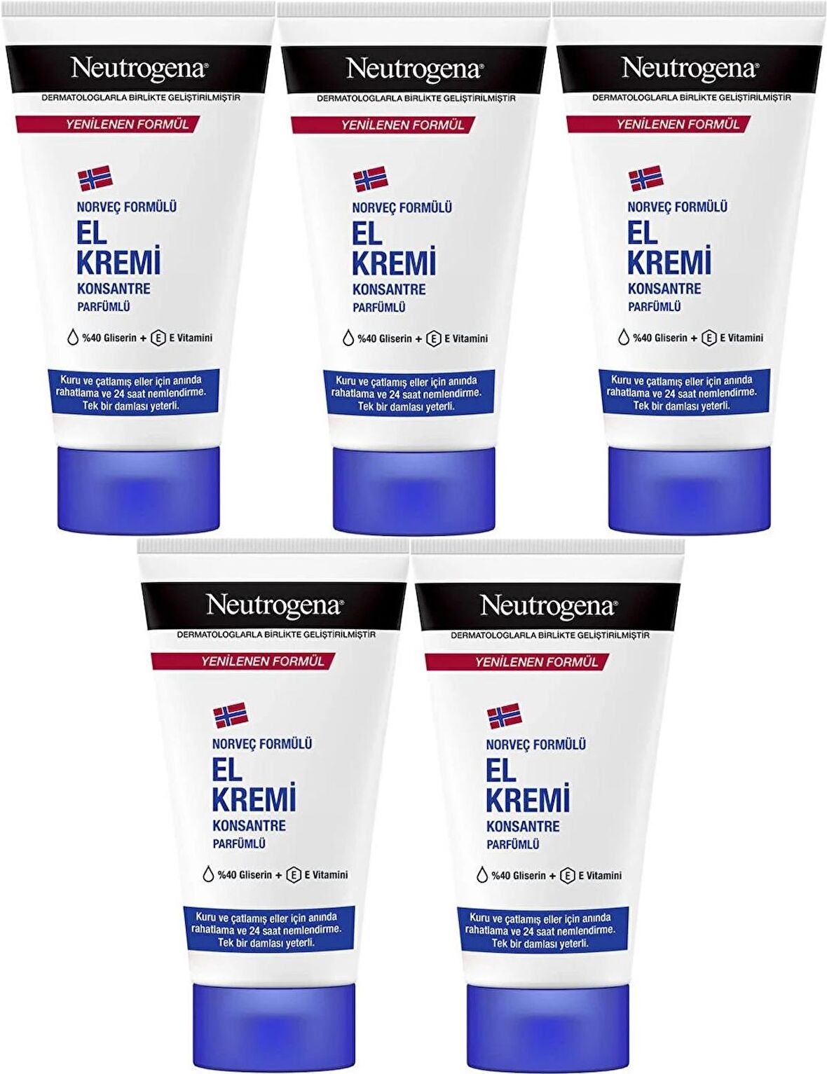 Neutrogena El Bakım Kremi 50ML Parfümlü (5 Li Set)