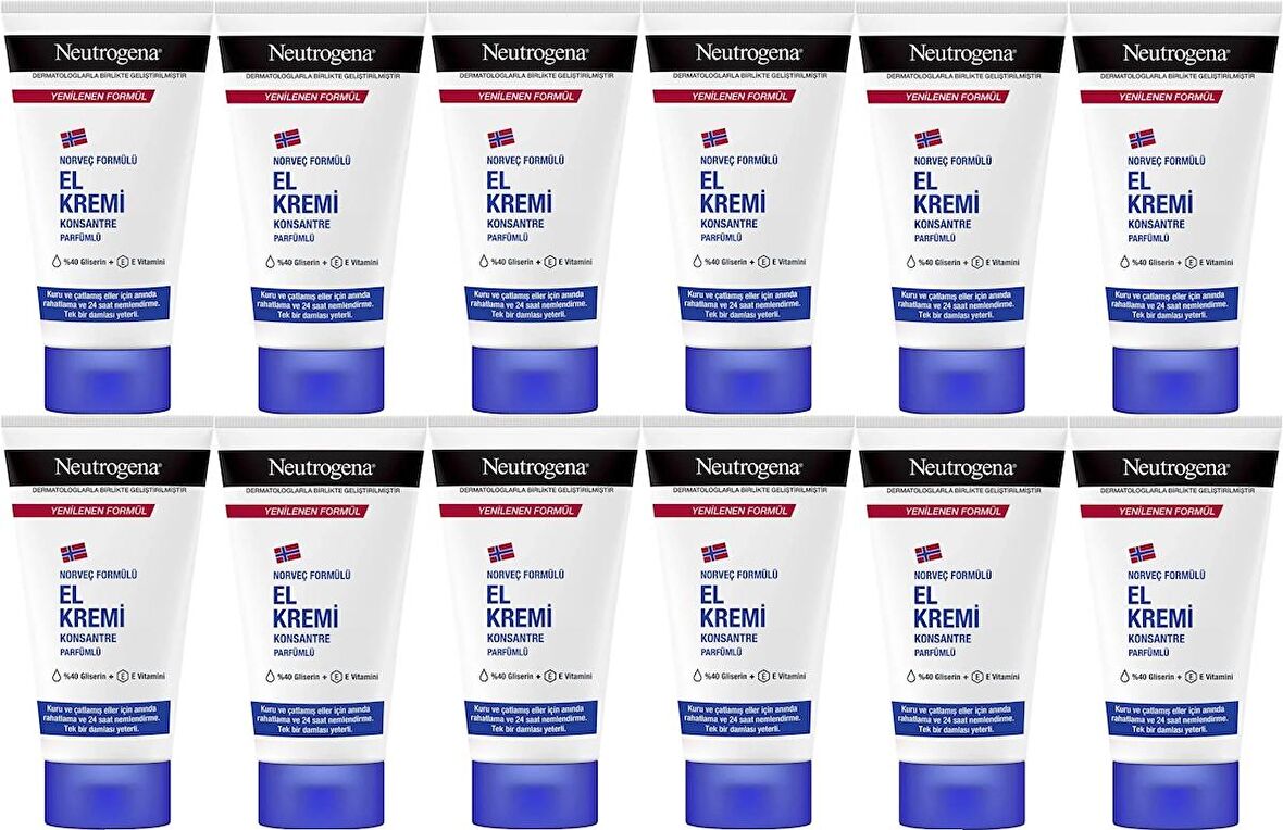 Neutrogena El Bakım Kremi 50ML Parfümlü (12 Li Set)