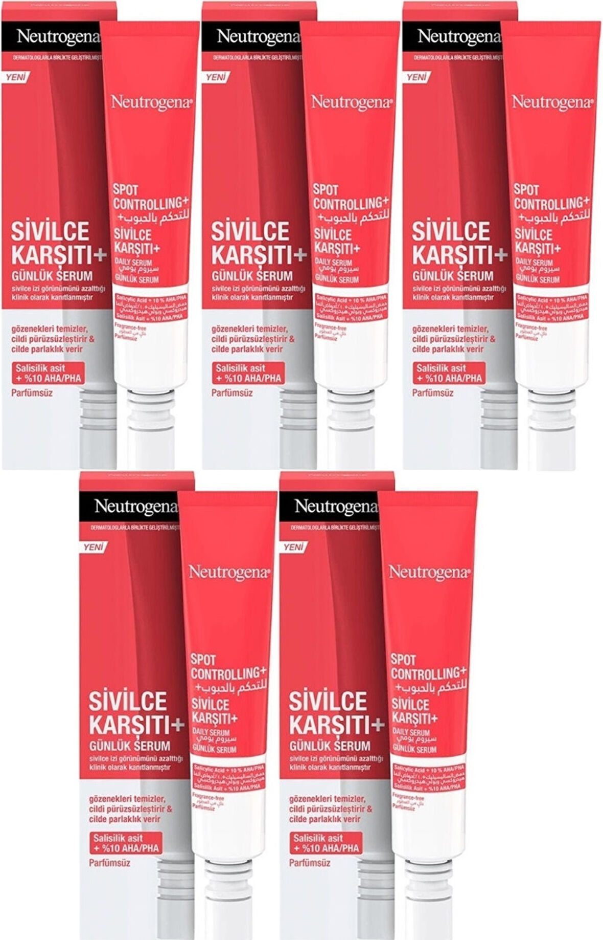 Neutrogena Spot Controlling Sivilce Karşıtı Serum 30ML (5 Li Set)