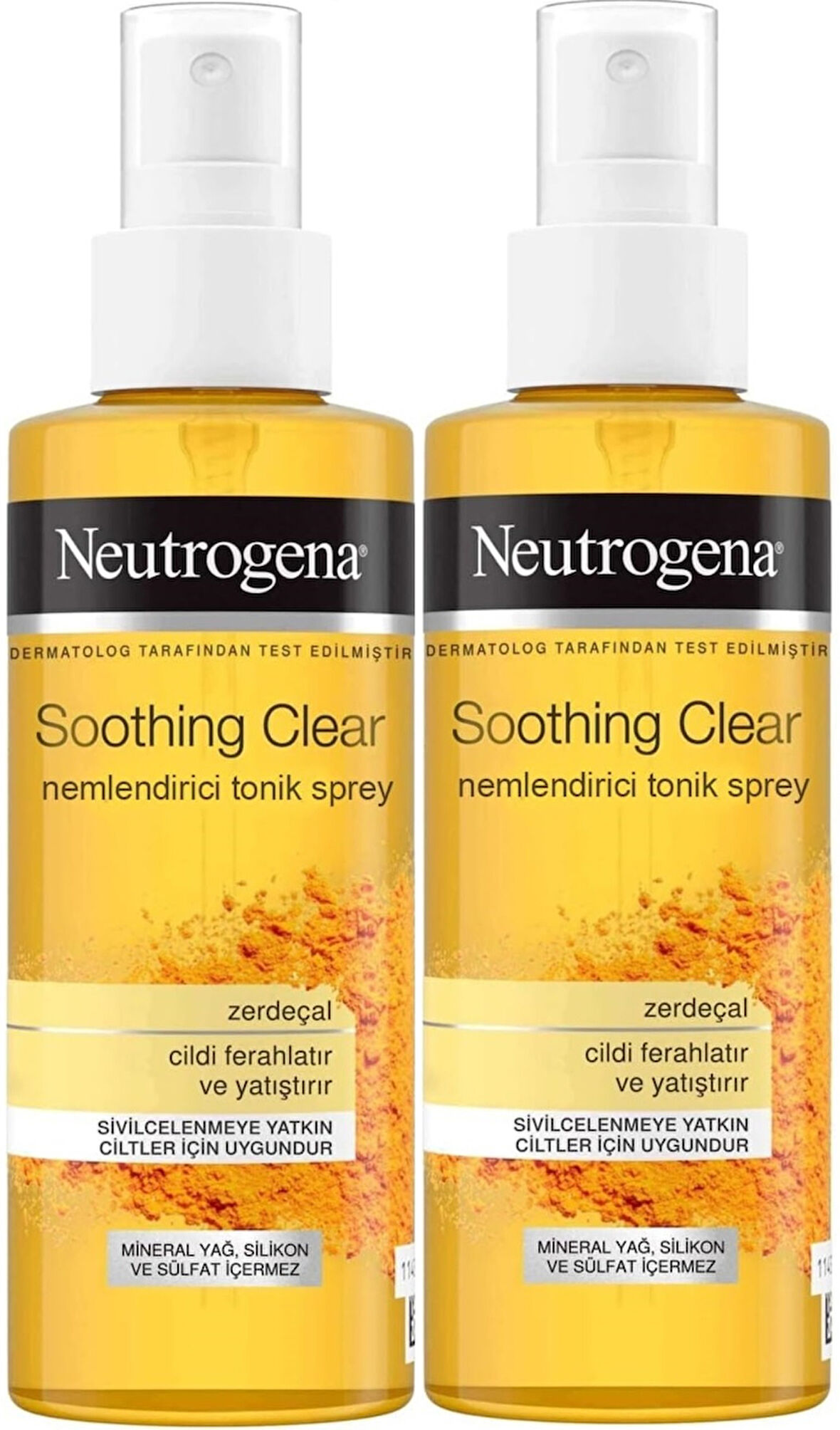 Neutrogena Soothing Clear Yüz Bakım Nemlendirici Tonik Spreyi 125ML (2 Li Set)