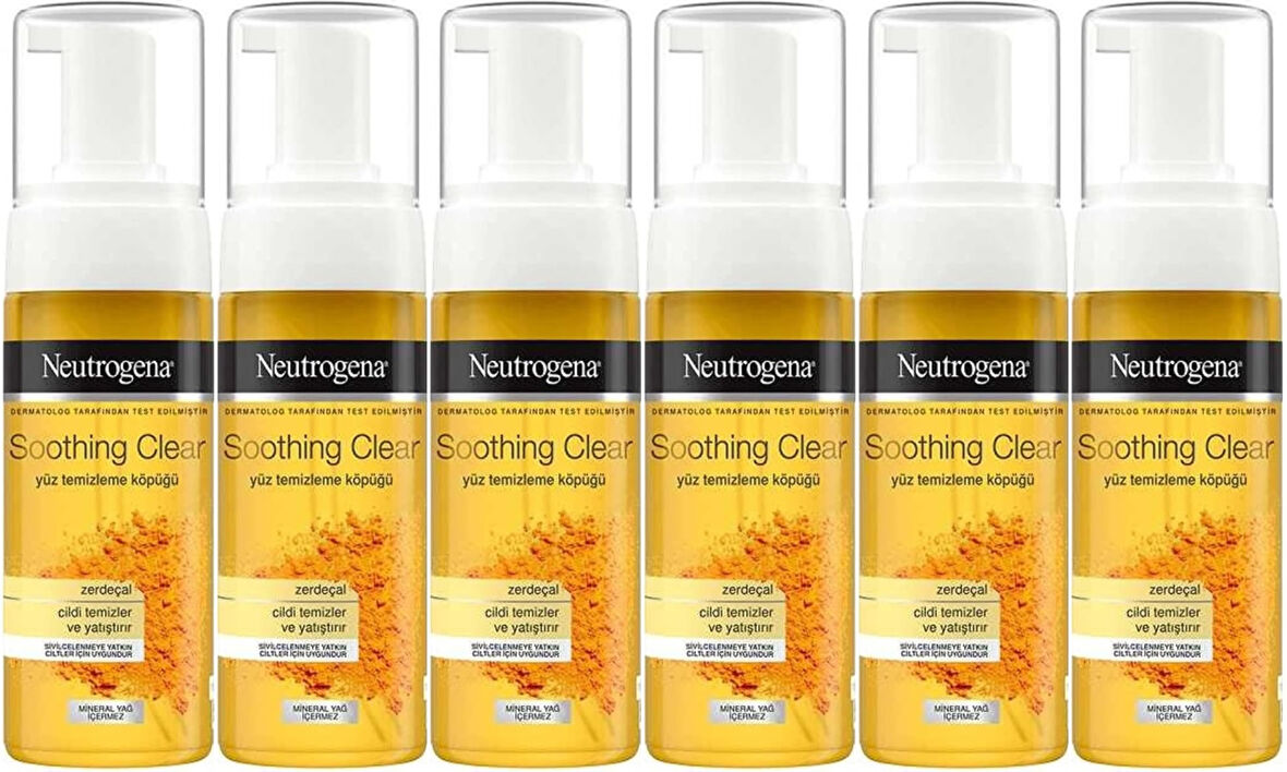 Neutrogena Soothing Clear Yüz Temizleme Köpüğü 150ML (6 Lı Set)