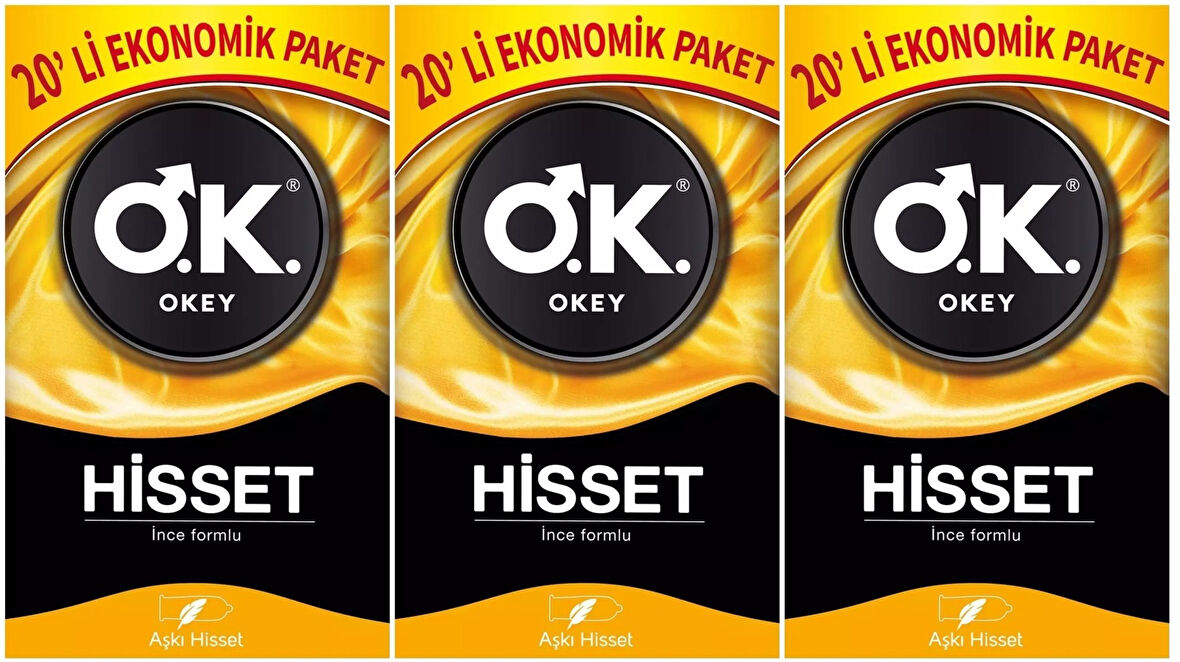 Okey Prezervatif 60 Adet Hisset Ekonomik Pk (3PK*20)