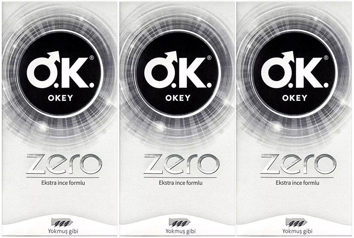 Okey Prezervatif 60 Adet Zero (Ekstra İnce Formlu) Ekonomik Pk (3PK*20)