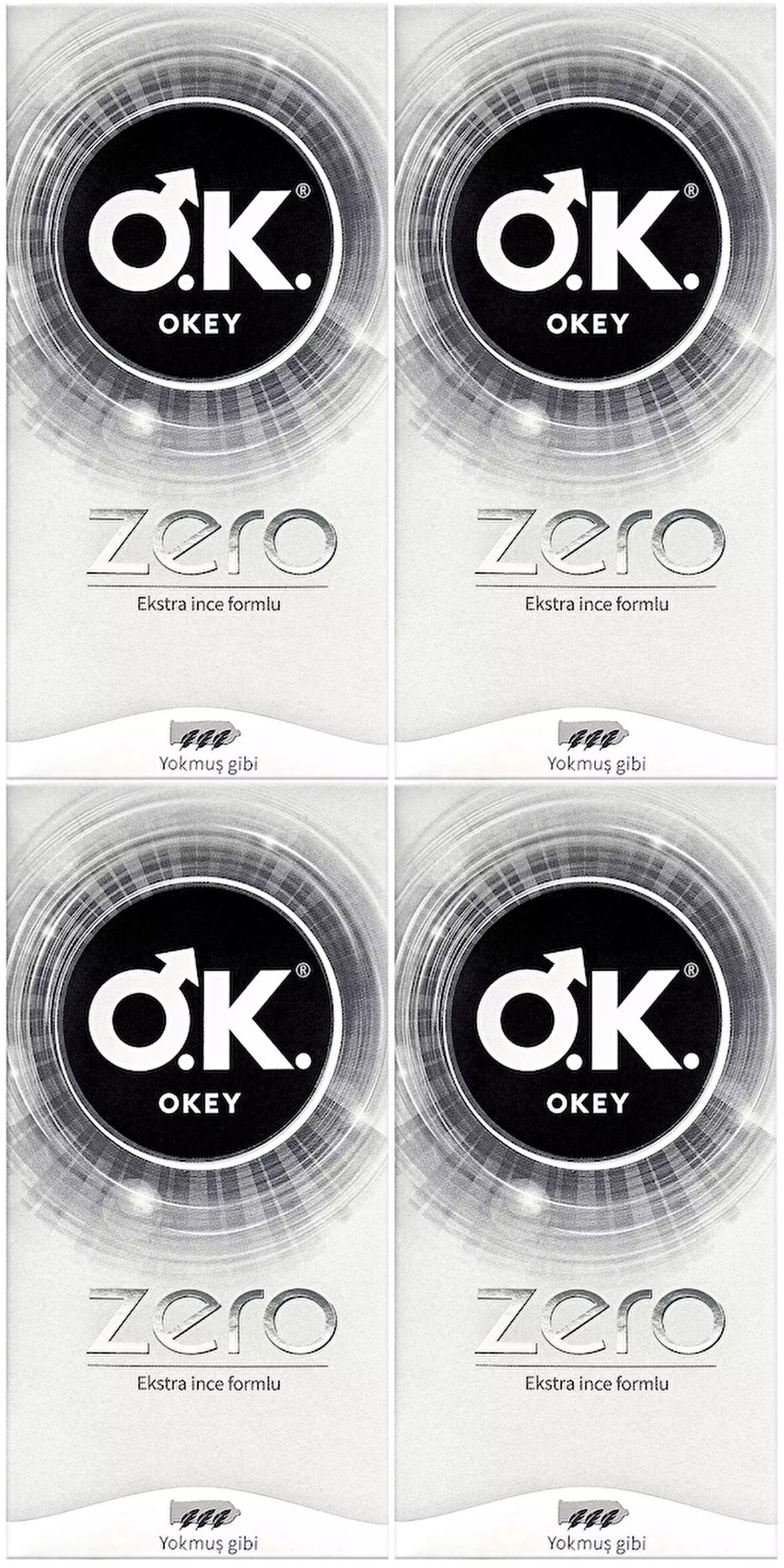 Okey Prezervatif 80 Adet Zero (Ekstra İnce Formlu) Ekonomik Pk (4PK*20)