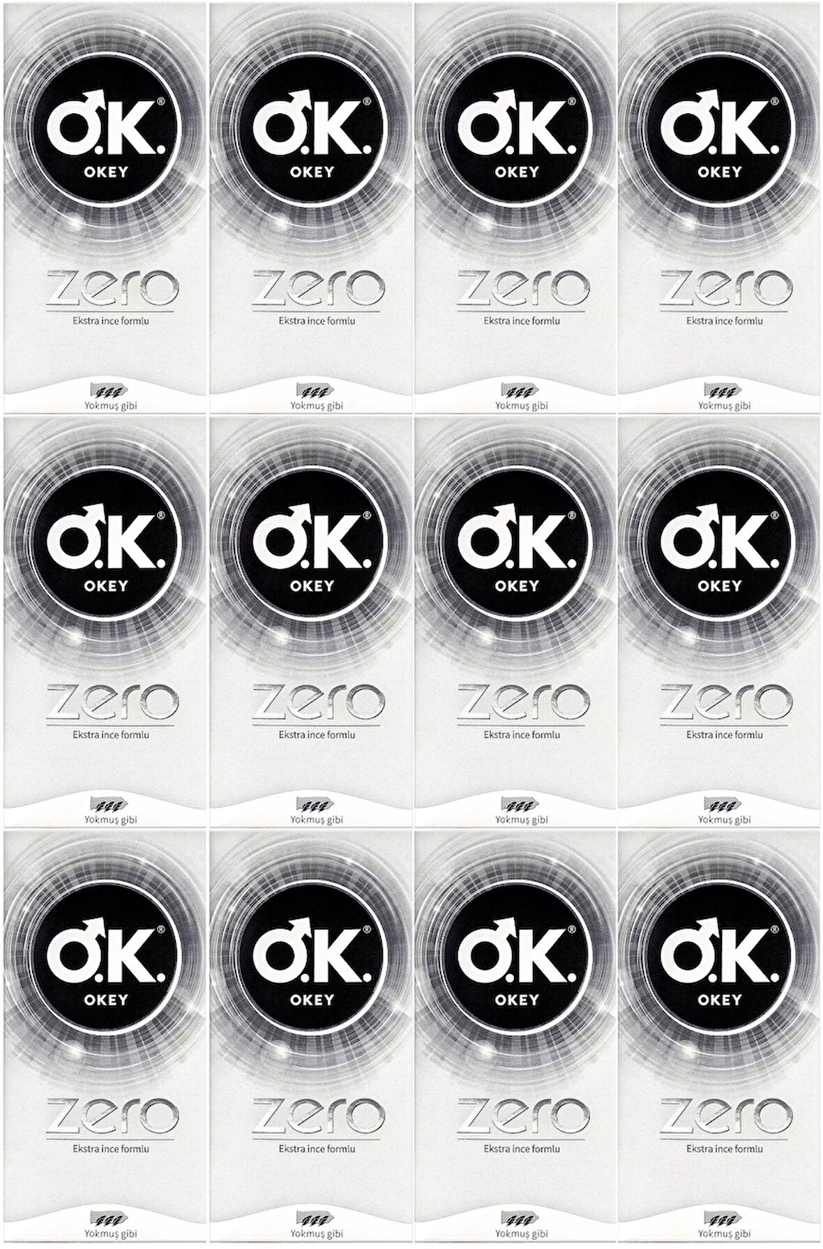 Okey Prezervatif 240 Adet Zero (Ekstra İnce Formlu) Ekonomik Pk (12PK*20)