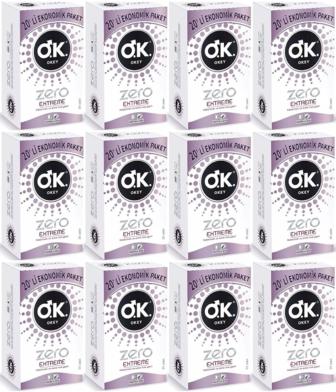 Okey Prezervatif 240 Adet Zero Extreme Ekonomik Pk (12PK*20)