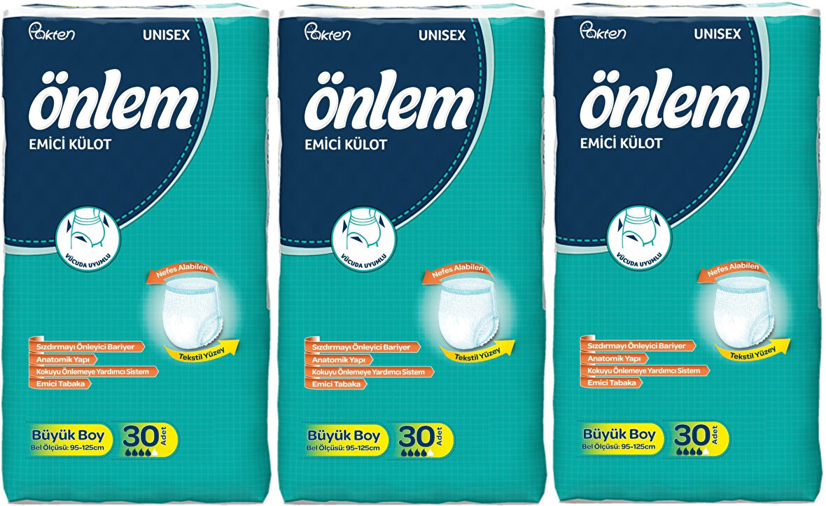 Önlem Emici Külot Hasta Bezi Large Büyük 90 Adet