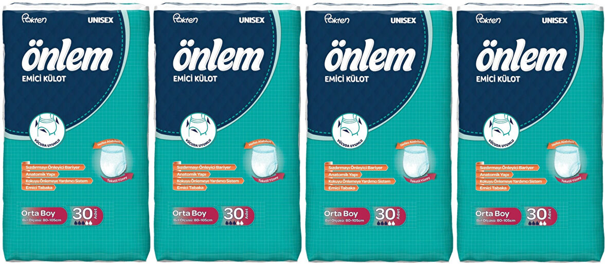 Önlem Emici Külot Hasta Bezi Medium Orta 120 Adet