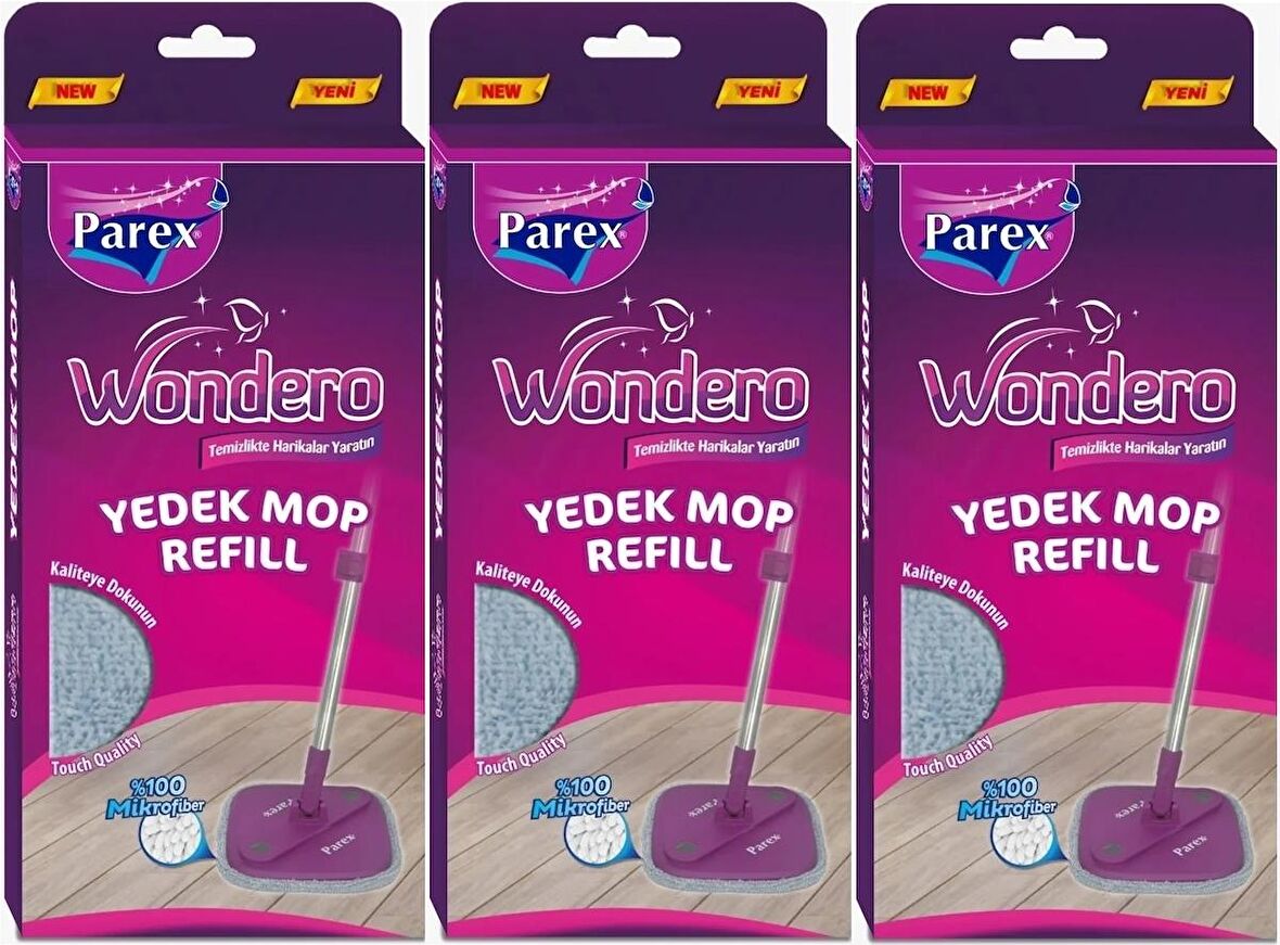 Parex Wondero Yedek Paspas Mop Refill (3 Lü Set)