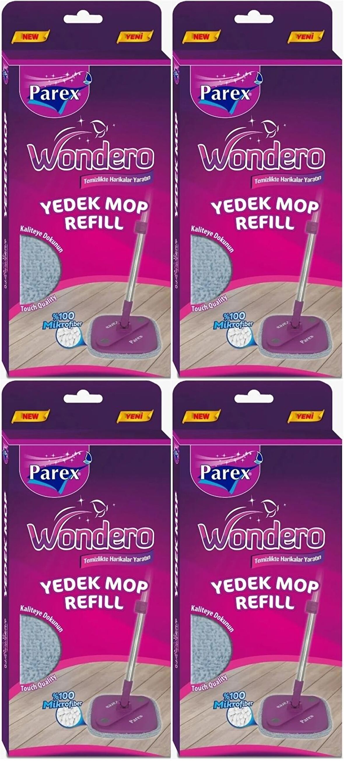 Parex Wondero Yedek Paspas Mop Refill (4 Lü Set)