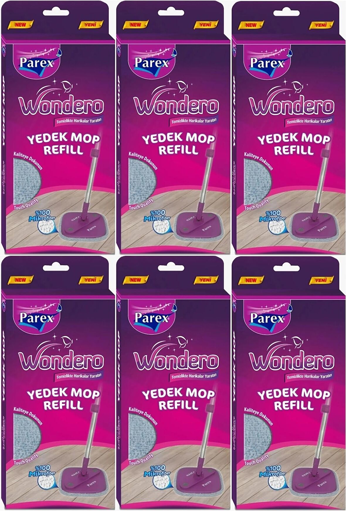 Parex Wondero Yedek Paspas Mop Refill (6 Lı Set)