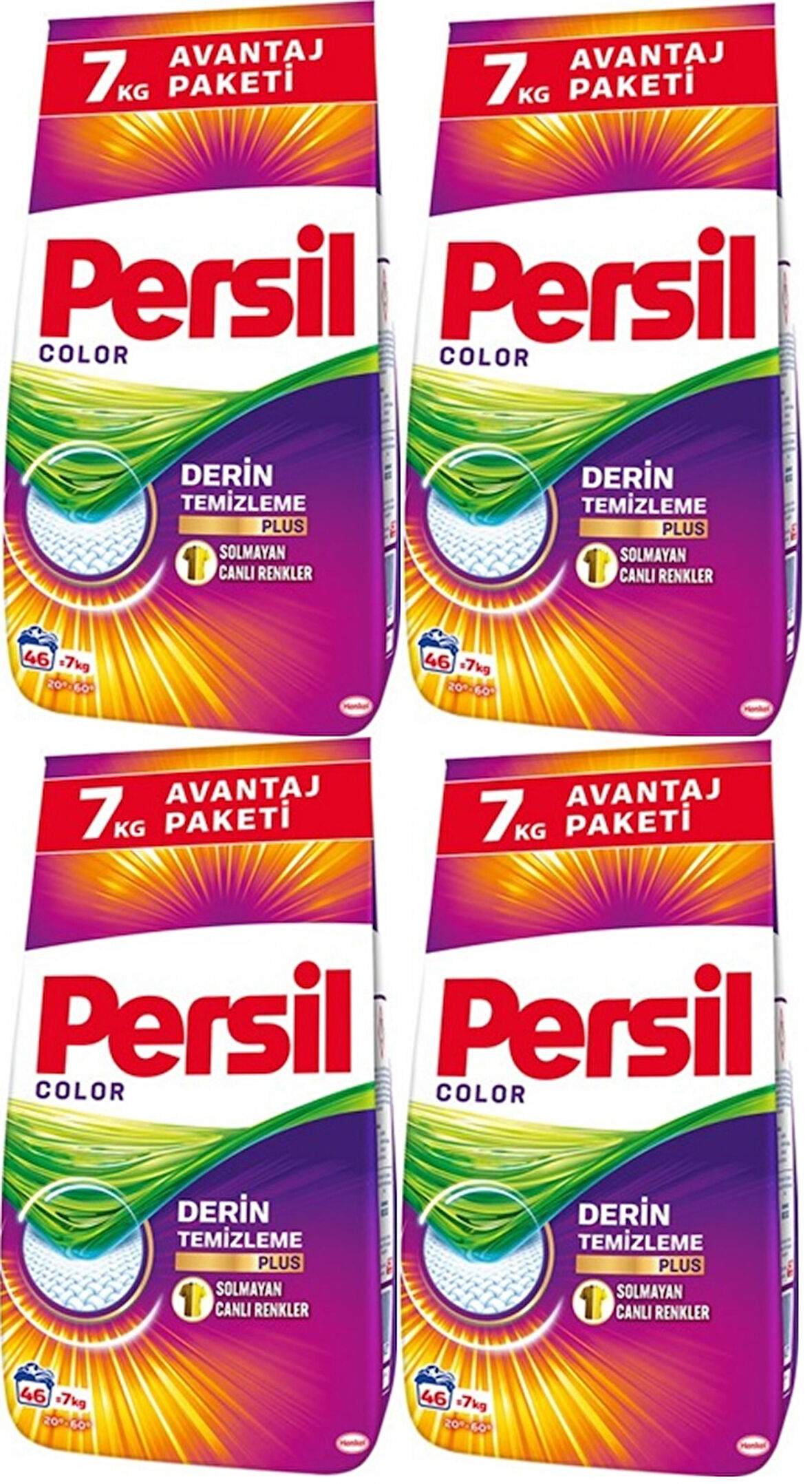 Persil Matik Toz Çamaşır Deterjanı 28KG Color/Renkli (184 Yıkama) (4PK*7KG)