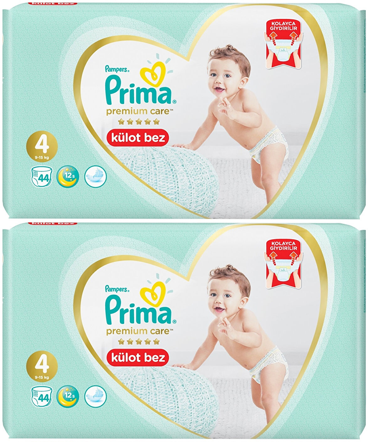 Prima Premium Care Külot Bebek Bezi Beden:4 (9-15Kg) 88 Adet Süper Ekonomik Pk