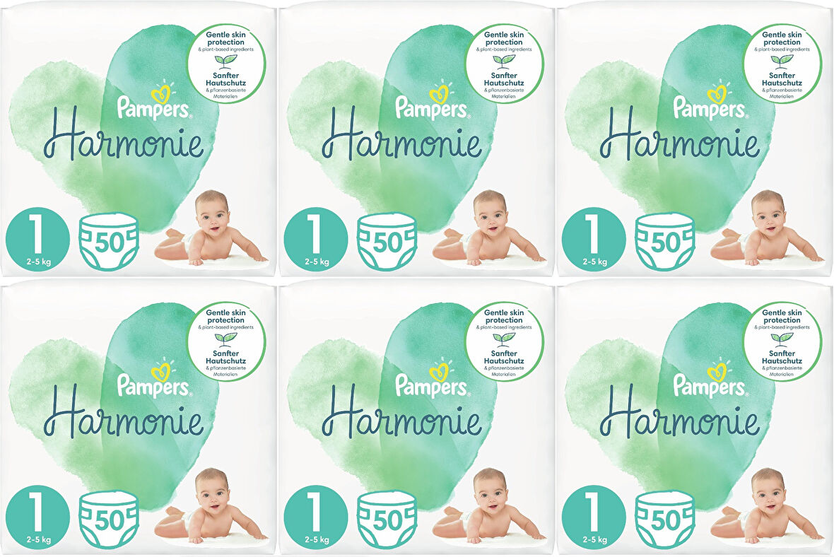 Prima Pampers Harmonie Bebek Bezi Beden:1 (2-5Kg) Yeni Doğan 300 Adet Eksta Ultra Fırsat Pk